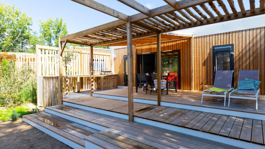 location mobil home camping haut de gamme vendée